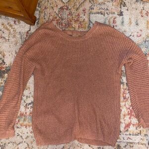 Open back sweater